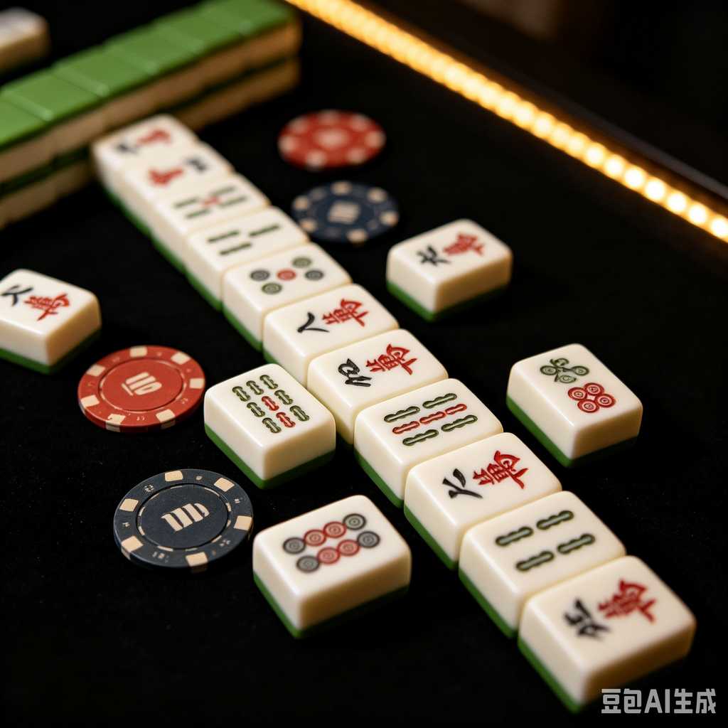 printed logo mahjong set